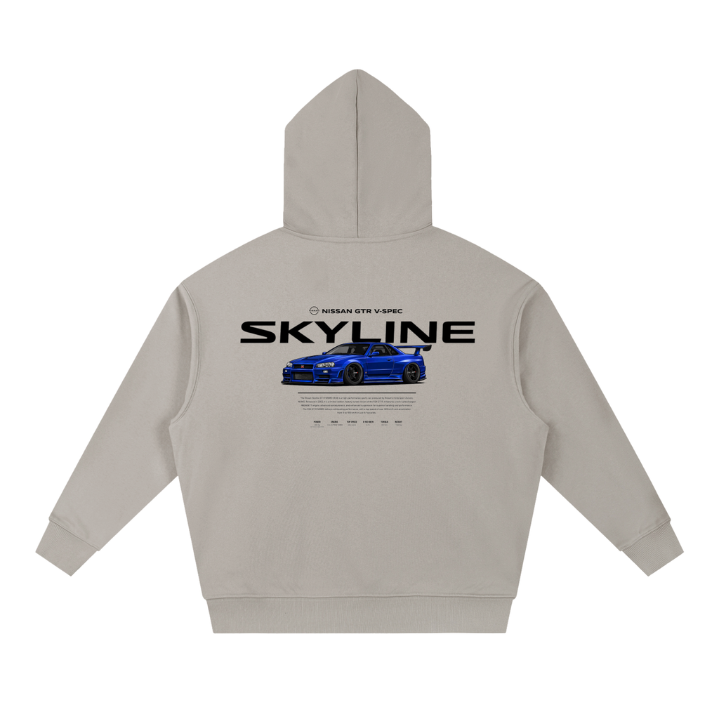 SKYLINE | Boxy Heavyweight Drop-Shoulder Hoodie