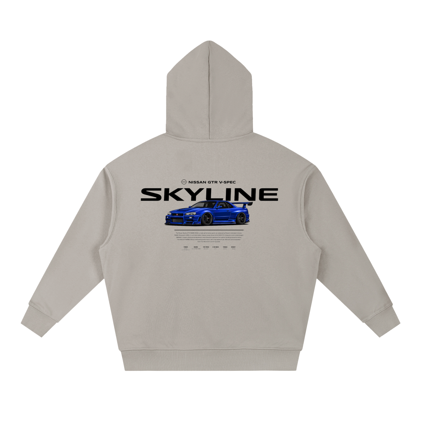SKYLINE | Boxy Heavyweight Drop-Shoulder Hoodie