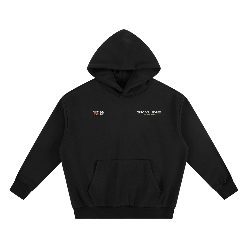R34 Skyline GT-R POSTER | Heavyweight Fleeced Boxy Hoodie