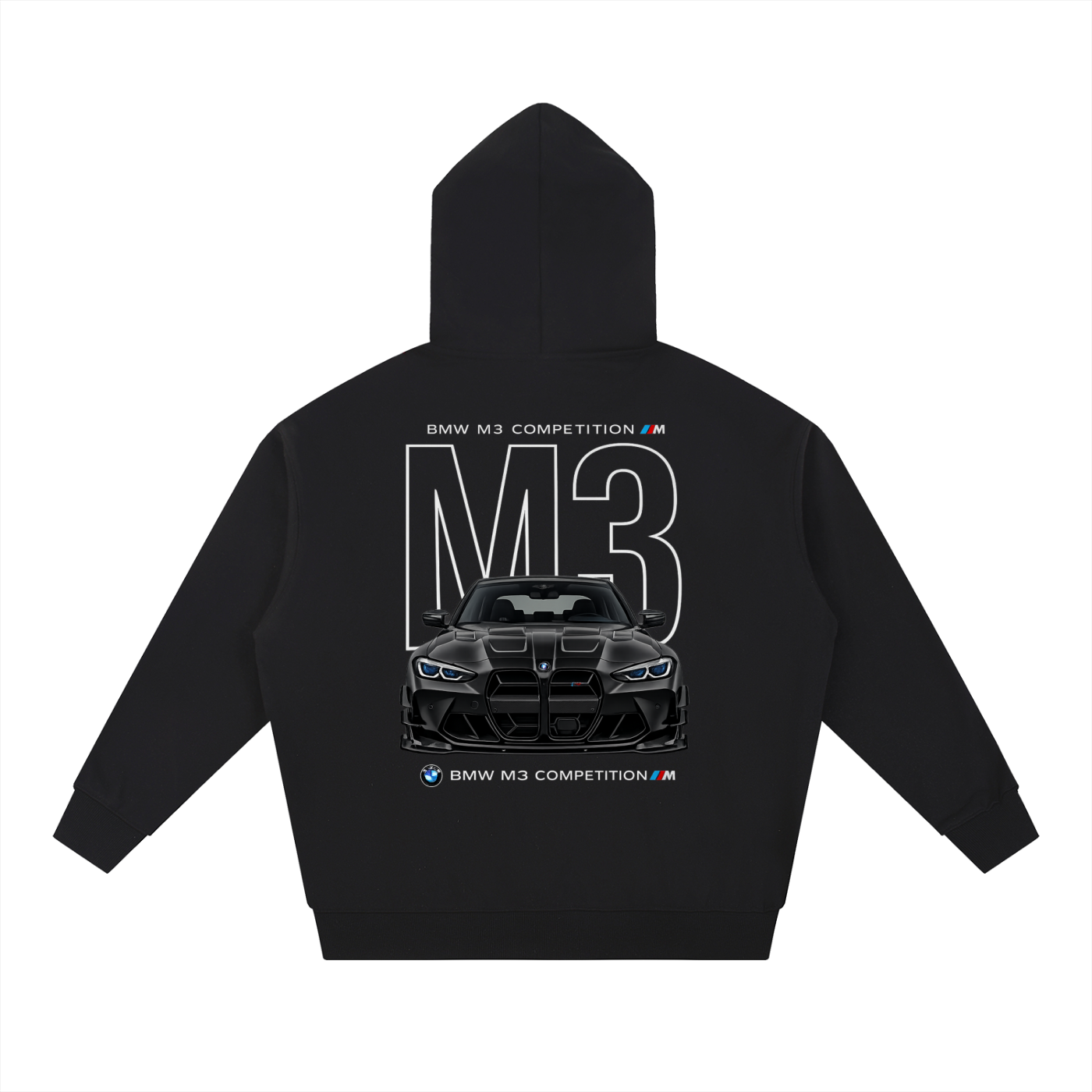 BMW M3 Competition Oversized Heavyweight Hoodie |  Car Print