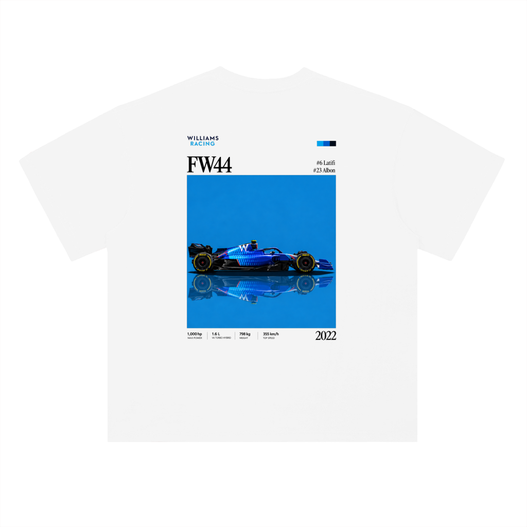 Williams Racing 2022 F1 | Heavyweight Drop Shoulder Cotton T-Shirt