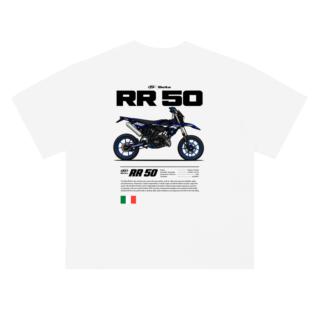 Beta RR 50 | heavyweight Drop Shoulder Cotton T-Shirt