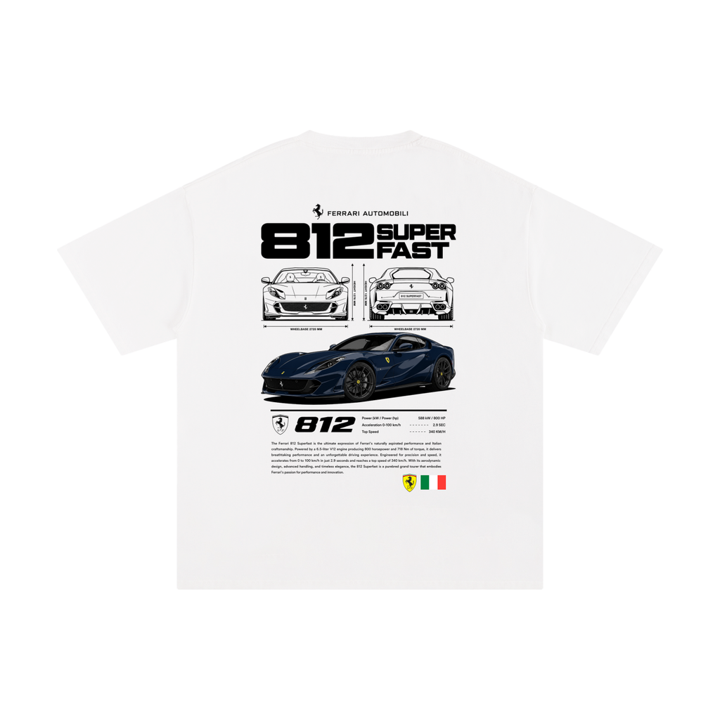 Ferrari 812 SuperFast | 100% cotton