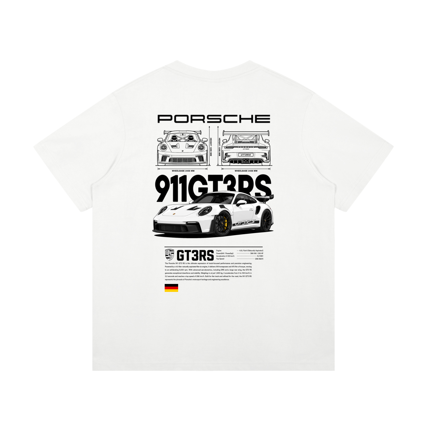 Porsche 911 GT3RS | Mid-Weight Cotton T-Shirt