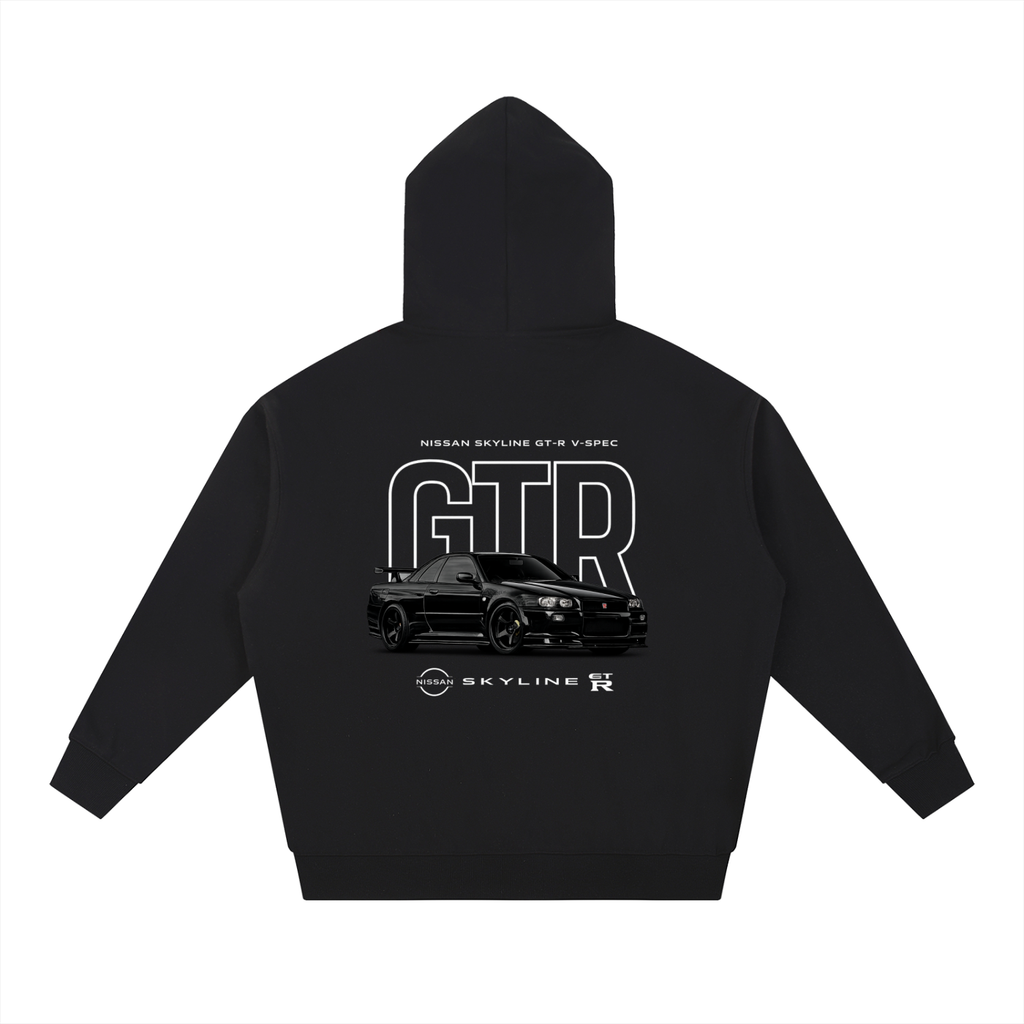 GT-R Skyline R34 heavyweight Hoodie | oversized | JDM Print