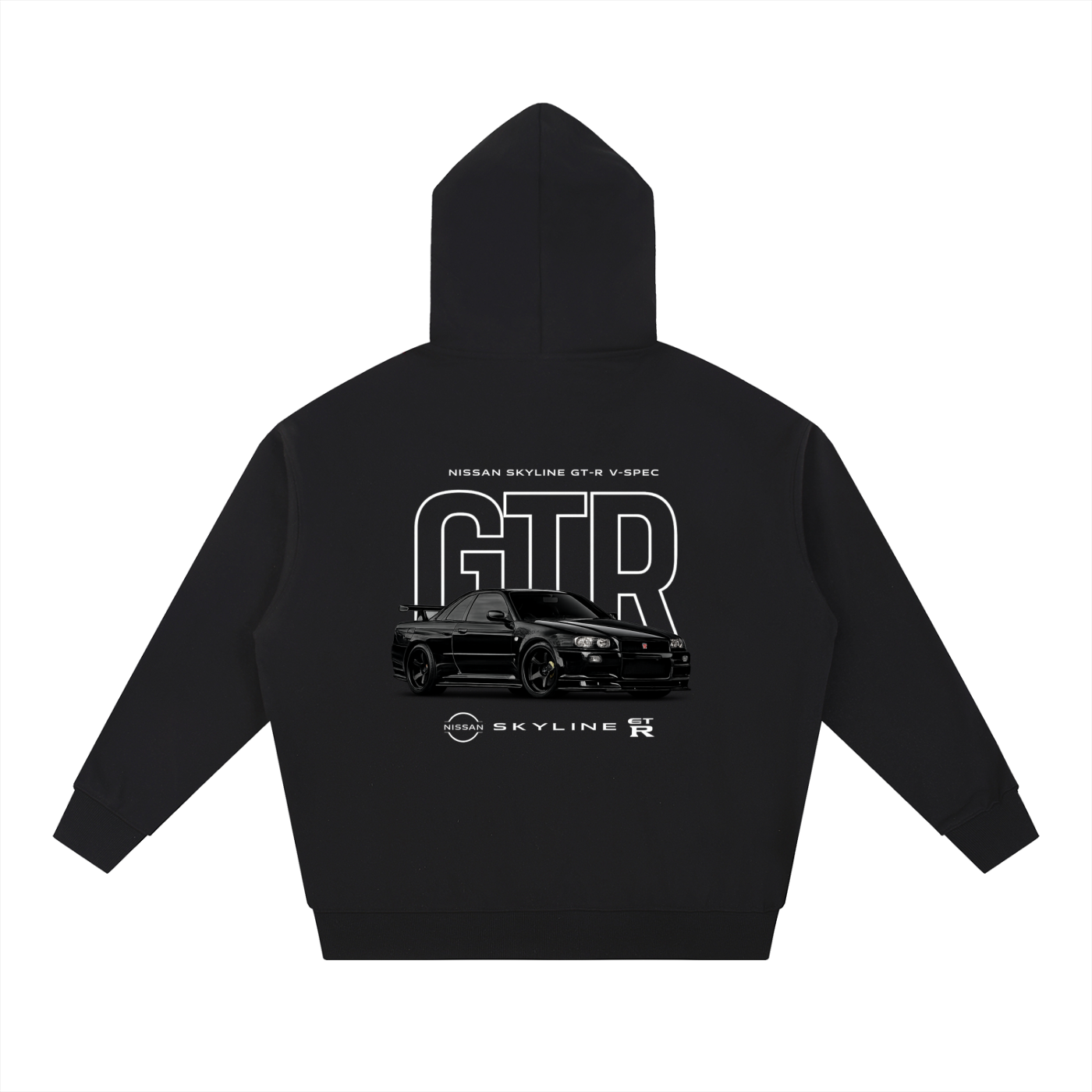 GT-R Skyline R34 heavyweight Hoodie | oversized | JDM Print