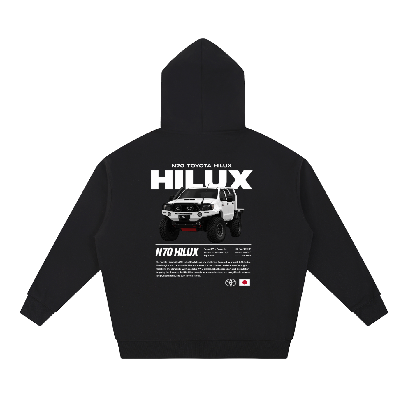 Toyota Hilux N70  — Heavyweight  Hoodie