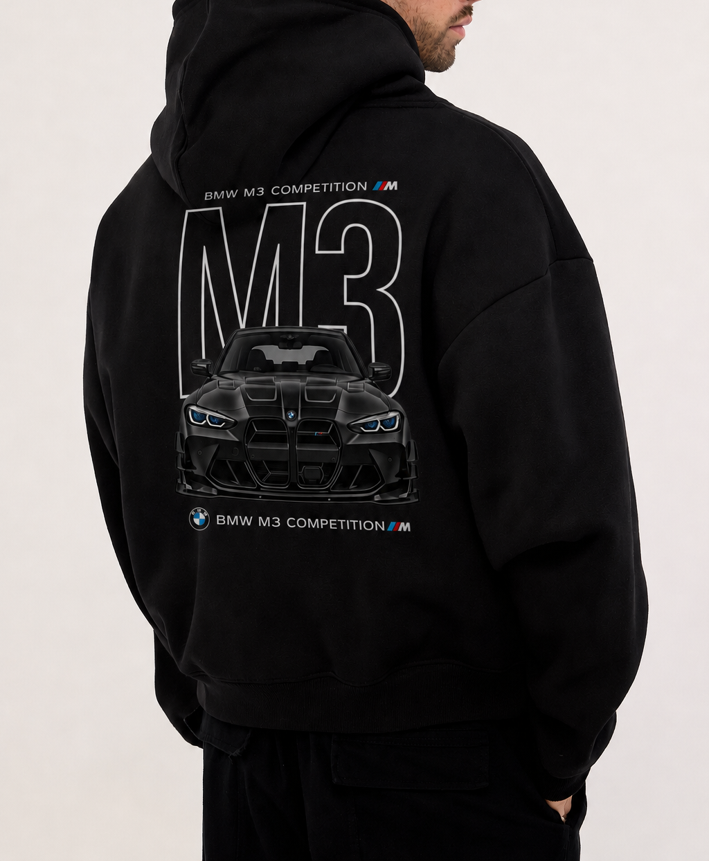 BMW M3 Competition Oversized Heavyweight Hoodie |  Car Print