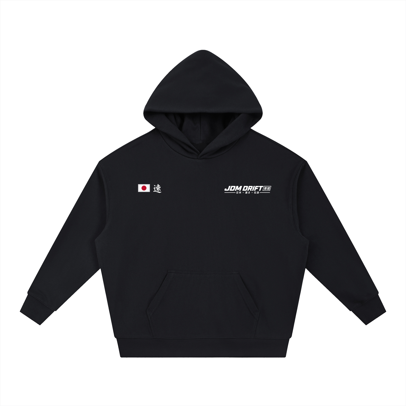 JDM Drift Golden Era | Boxy Heavyweight Drop-Shoulder Hoodie