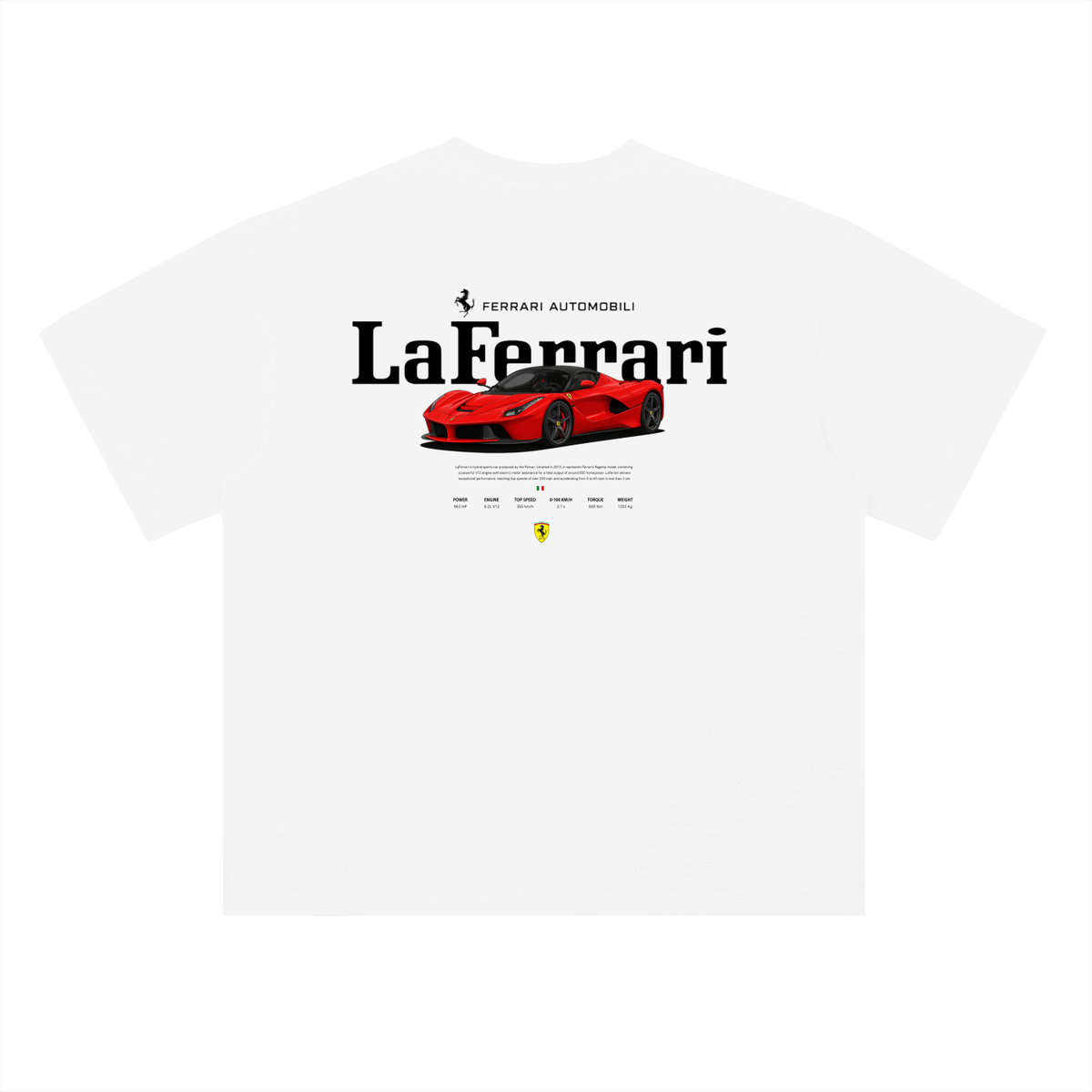 LaFerrari | Heavyweight Drop Shoulder Cotton T-Shirt