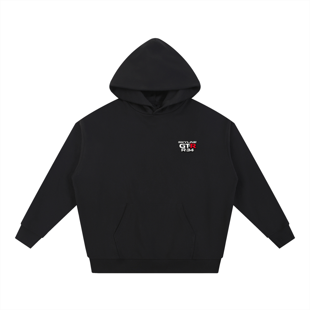 GT-R Skyline R34 heavyweight Hoodie | oversized | JDM Print