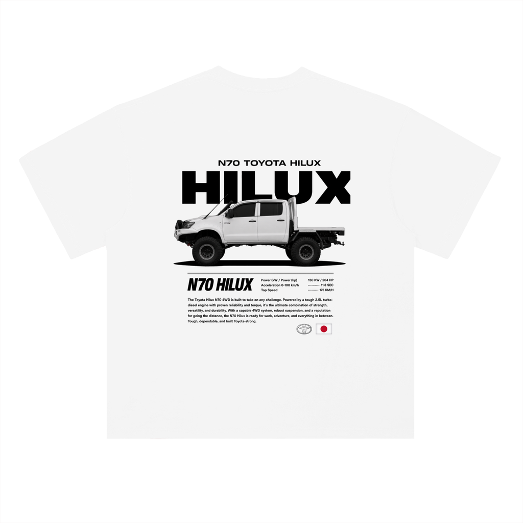 Toyota Hilux N70 4WD — Drop Shoulder Tee