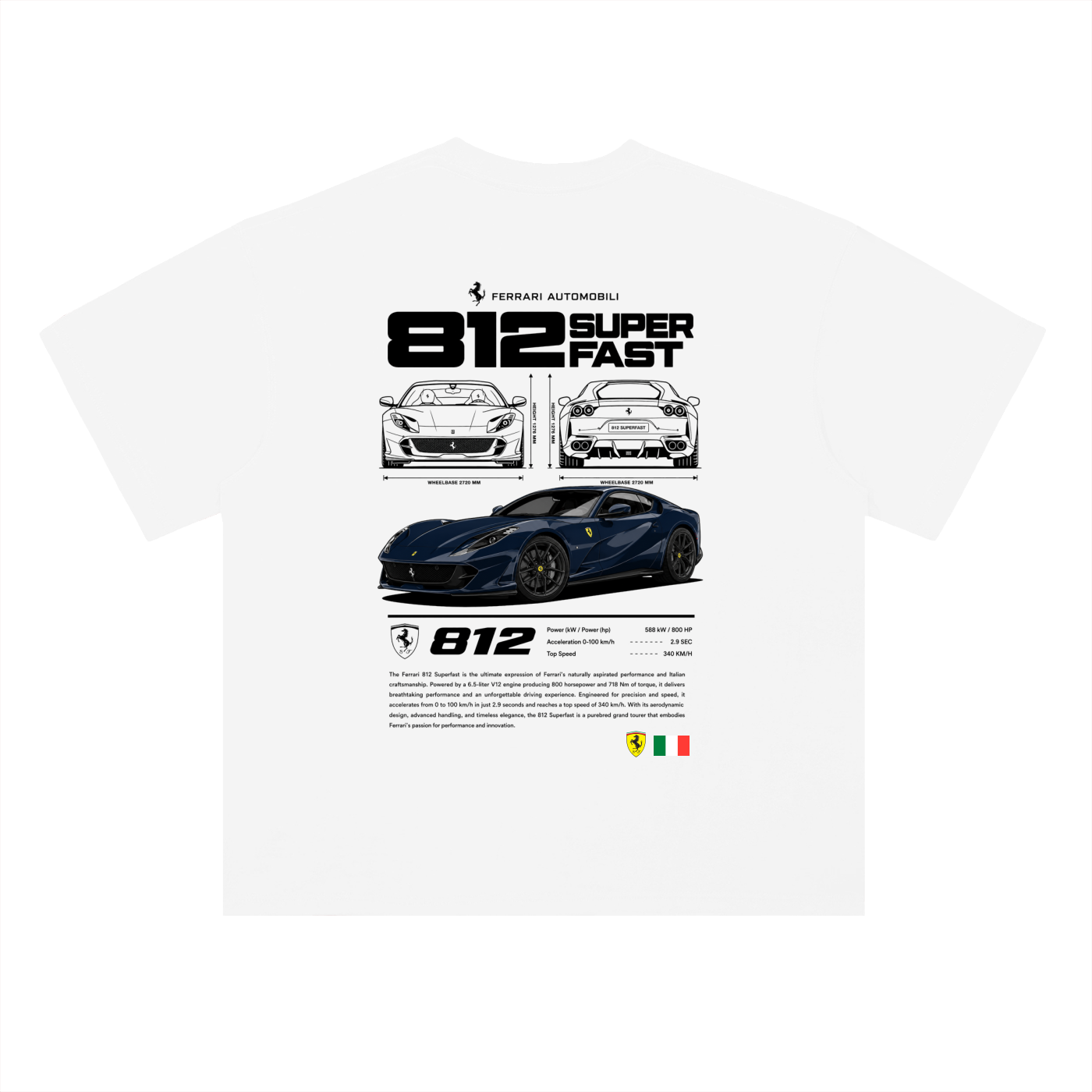 Heavyweight Drop Shoulder Cotton T-Shirt